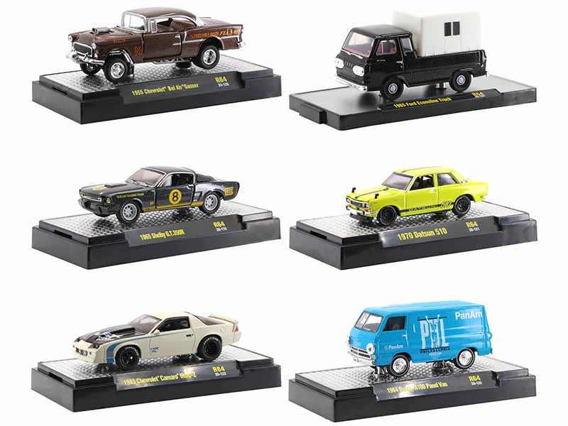 "Auto Trucks" 6 piece Set Release 64 IN DISPLAY CASES Limited Edition to 7250 pieces Worldwide 1/64 Diecast Model Cars by M2 Machines