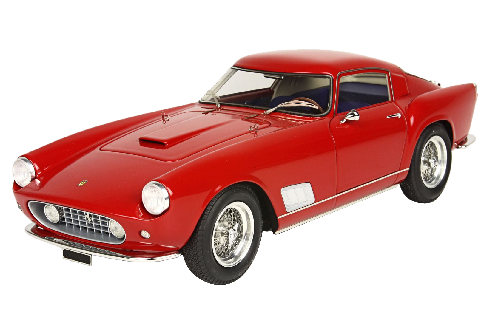 1958 Ferrari 250 TDF Faro Diritto Red with DISPLAY CASE Limited Edition to 300 pieces Worldwide 1/18 Model Car by BBR