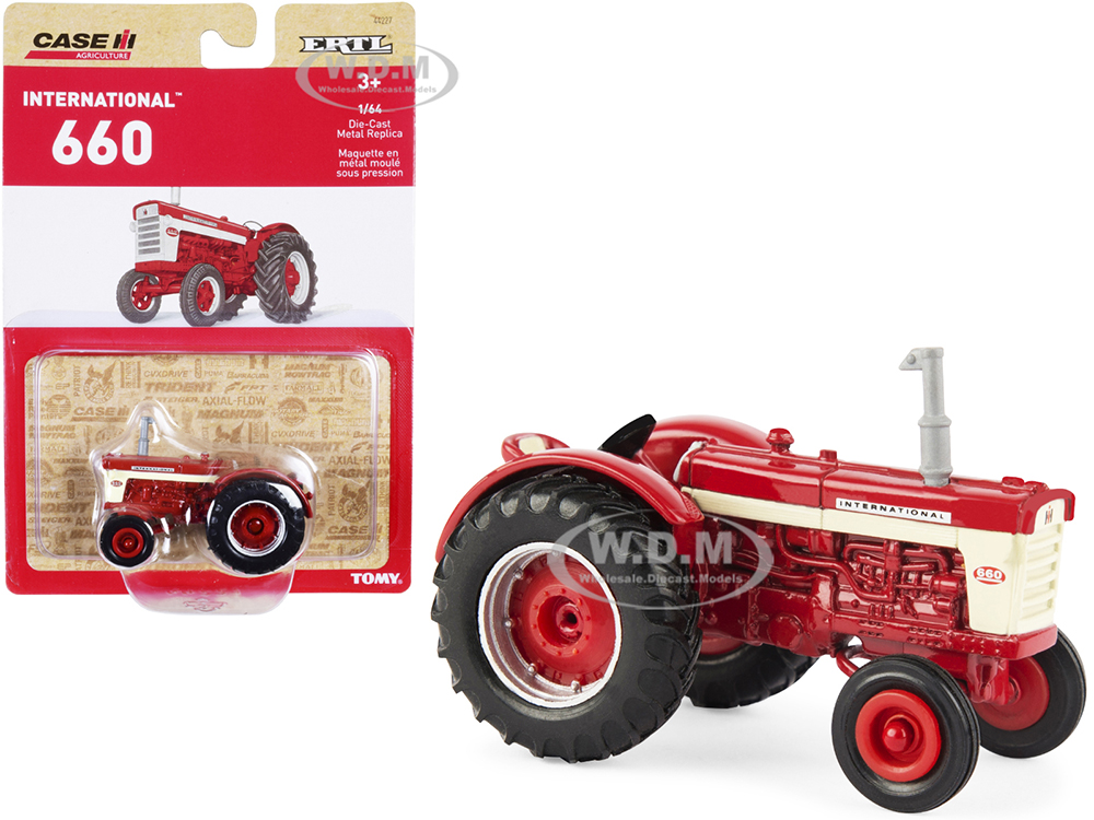 IH International Harvester 660 Tractor Red Case IH Agriculture Series 1/64 Diecast Model by ERTL TOMY