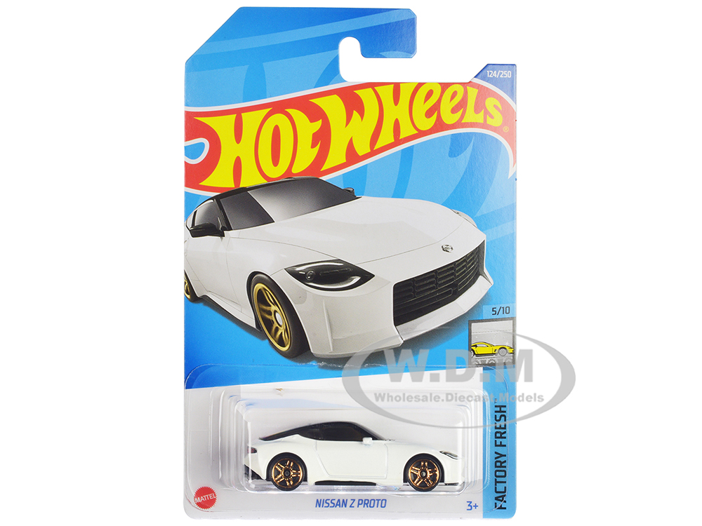 Nissan Z Proto White Metallic with Black Top Factory Fresh Series Diecast Model Car by Hot Wheels