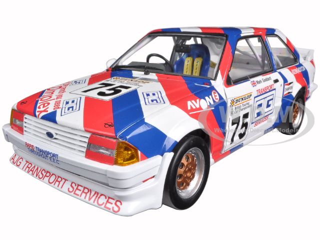 Image of 1988 Ford Escort MkIII RS1600i 75 Mark Goddard British Touring Championship 1/18 Diecast Model Car by Sunstar