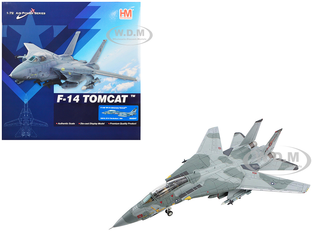 Grumman F-14B Tomcat Fighter Aircraft VF-74 Be-Devilers (1994) United States Navy Air Power Series 1/72 Diecast Model By Hobby Master