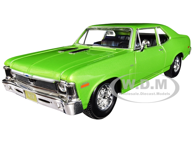1970 Chevrolet Nova Ss Metallic Green 1/24 Diecast Model Car By Maisto