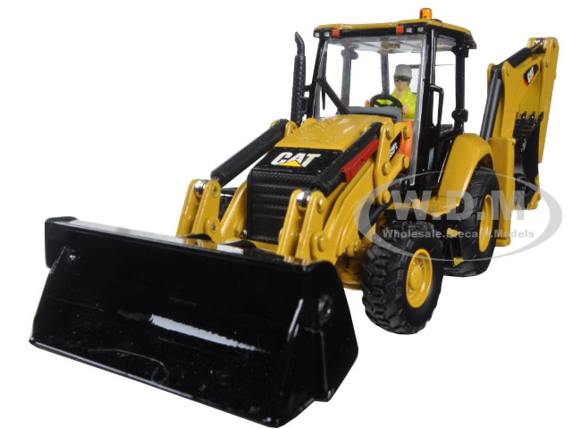 Cat Caterpillar 432f2 Backhoe Loader With Operator "high Line Series" 1/50 Diecast Model By Diecast Masters