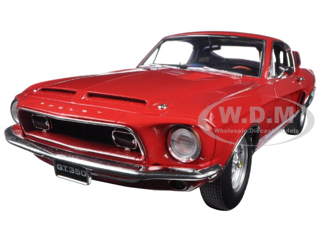 1968 Ford Shelby Mustang GT 350 Red WT Color Code 4017 Release 4 Limited Edition to 462pcs 1/18 Diecast Model Car by Acme 1968 Ford Shelby Mustang GT 350 Red WT Color Code 4017 Release 4 Limited Edition to 462pcs 1/18 Diecast Model Car by Acme