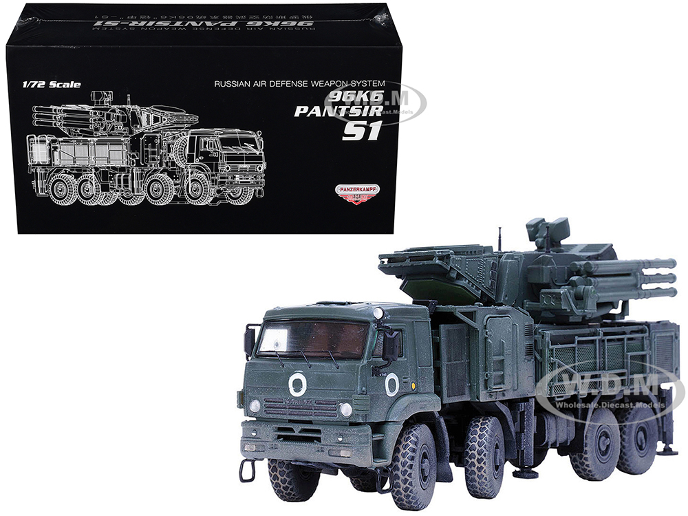 Pantsir S1 96K6 Self-Propelled Air Defense Weapon System Ukraine War Russian Army Armor Premium Series 1/72 Diecast Model by Panzerkampf