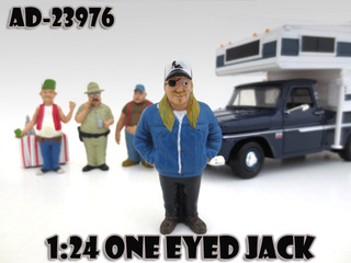 One Eyed Jack "Trailer Park" Figure For 124 Diecast Model Cars by American Diorama