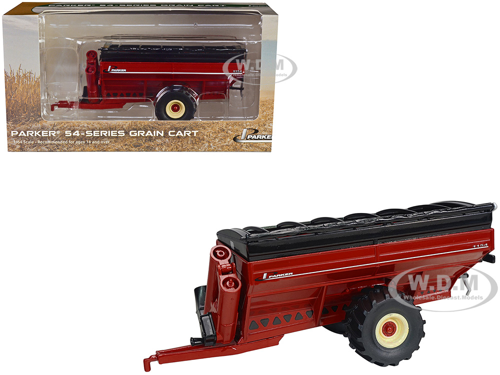 Parker 1154 Grain Cart with Flotation Tires Red 1/64 Diecast Model by SpecCast