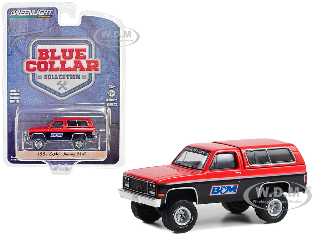 1991 GMC Jimmy SLE Red and Black 