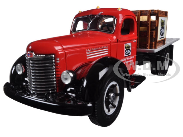  International KB-8 Stake Truck with Tarp Load Napa Auto Parts 1/34 Diecast Model by First Gear