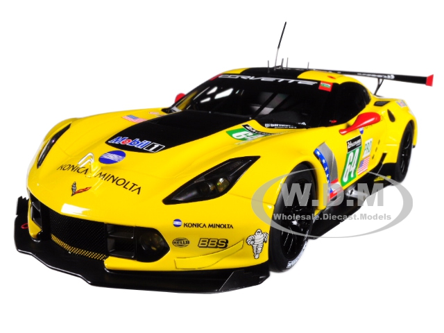 Image of Chevrolet Corvette C7 R 64 Jordan Taylor - Oliver Gavin - Tommy Milner Le Mans (2016) 1/18 Model Car by Autoart