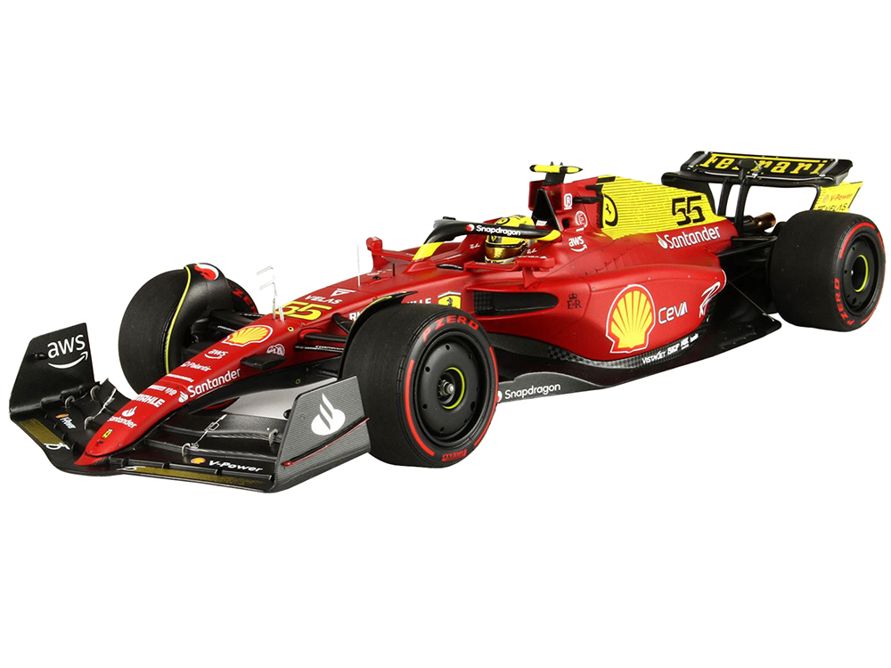 Ferrari SF-75 #55 Carlos Sainz Formula One F1 Italian-Monza GP (2022) Limited Edition 1/18 Diecast Model Car by BBR