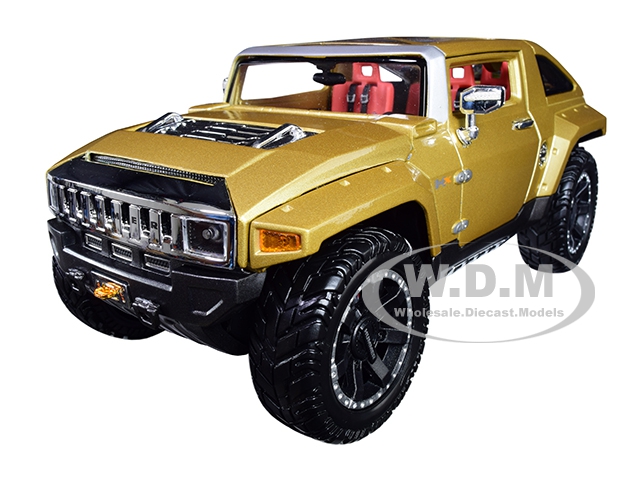 Hummer Hx Concept Gold Metallic "premiere Edition" 1/18 Diecast Model Car By Maisto