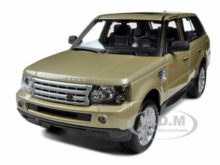 Image of Range Rover Sport Gold 1/18 Diecast Model Car by Bburago