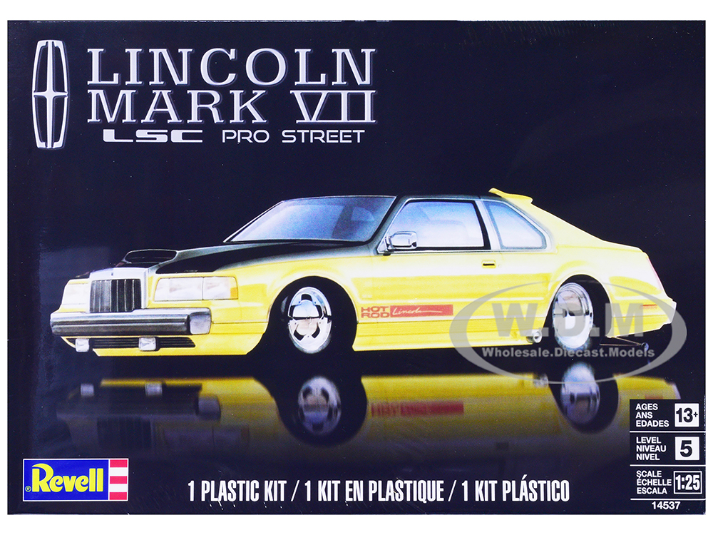 Level 5 Model Kit Lincoln Mark VII LSC Pro Street 1/25 Scale Model By Revell