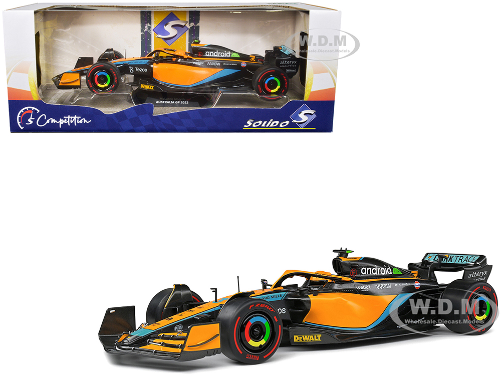 McLaren MCL36 #3 Daniel Ricciardo Formula One F1 Australia GP (2022) Competition Series 1/18 Diecast Model Car by Solido