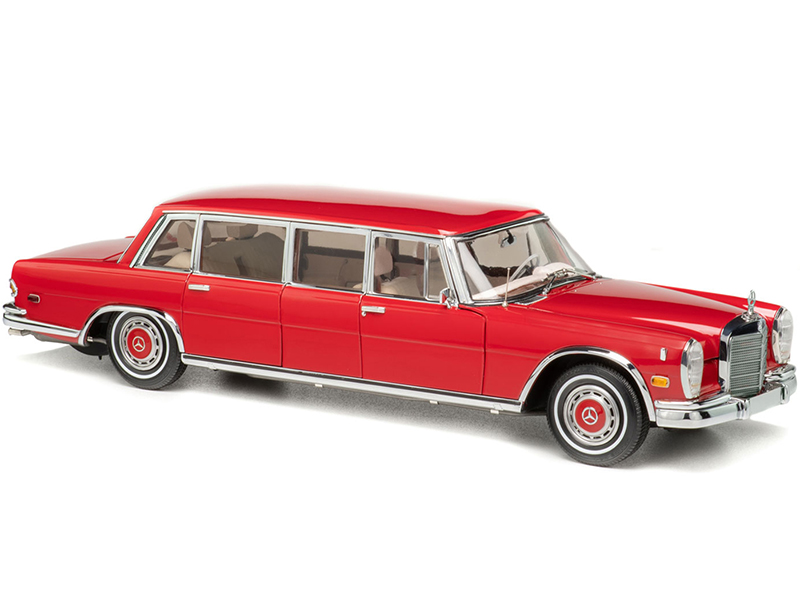 Image of 1972 Mercedes Benz 600 Pullman (W100) Limousine "Red Baron" Limited Edition to 800 pieces Worldwide 1/18 Diecast Model Car by CMC