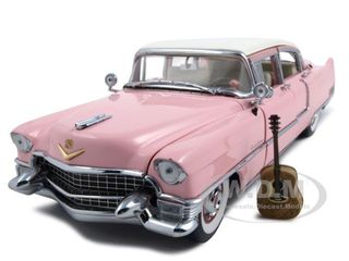 Elvis Presleys 1955 Cadillac Fleetwood Pink Diecast Car Model 1/24 By Franklin Mint