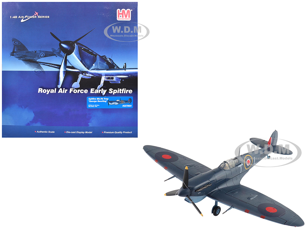 Supermarine Spitfire Mk.Vb Trop Fighter Aircraft "EP706 George Beurling No. 249 Squadron Malta" (1942) British Royal Air Force "Air Power Series" 1/4