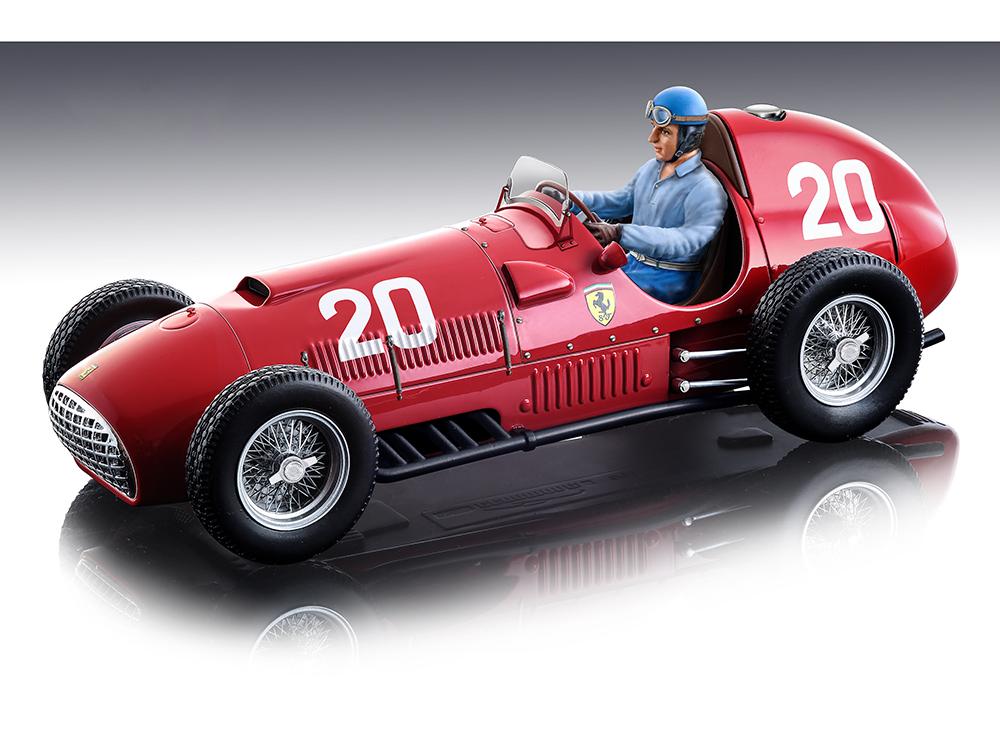 Ferrari 375 #20 Alberto Ascari Formula One F1 Swiss GP (1951) with Driver Figure Mythos Series Limited Edition to 60 pieces Worldwide 1/18 Model Car by Tecnomodel