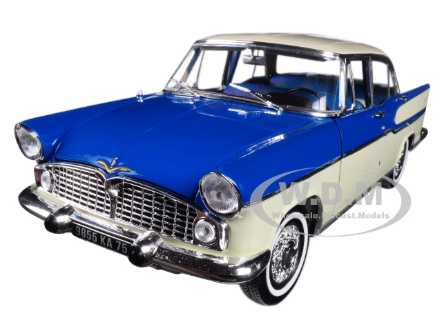 Image of 1960 Simca Vedette Chambord Tropic Green and China Ivory 1/18 Diecast Model Car by Norev