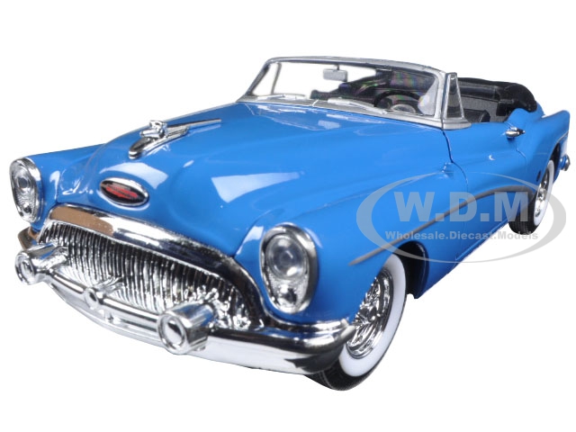 1953 Buick Skylark Convertible Blue 1/24 Diecast Model Car By Welly