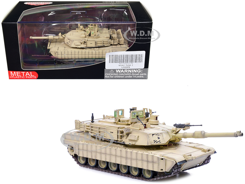 General Dynamics M1A2 Abrams TUSK Tank "US Army 3rd Armored Cavalry Rgt  Iraq" (2011) "Armor Premium" Series 1/72 Diecast Model by Panzerkampf