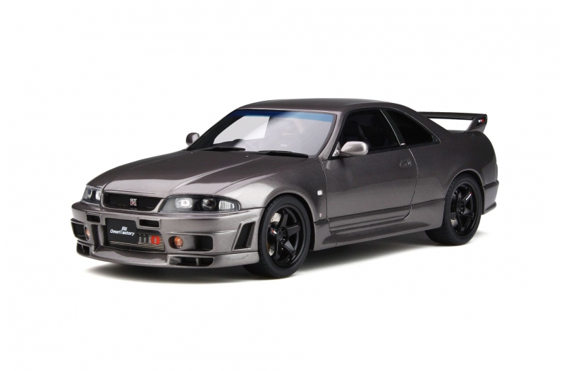 Nissan Skyline Gt-r (bcnr33) "grand Touring Car" By "omori Factory" Gray Limited Edition To 2000 Pieces Worldwide 1/18 Model Car By Otto Mobile