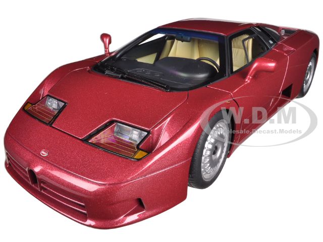 Bugatti EB110 GT Dark Red 1/18 Diecast Car Model by Autoart