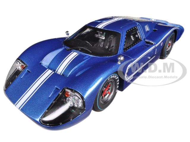 1967 Ford Gt Mk Iv Blue 1/18 Diecast Car Model By Shelby Collectibles