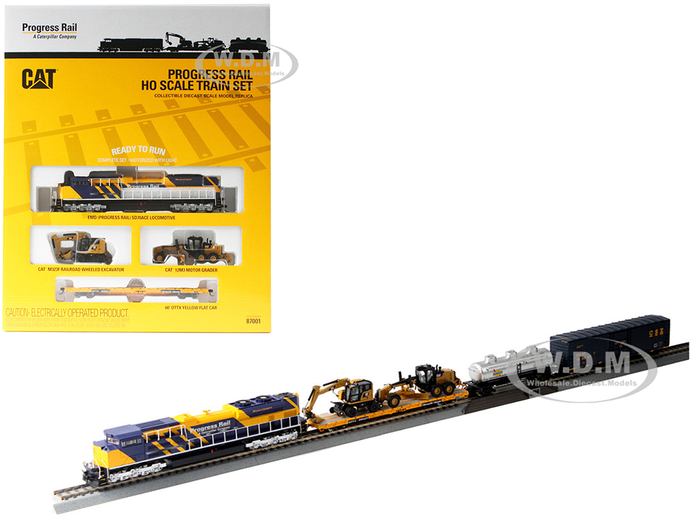 Progress Rail 100th Anniversary Train Set 1/87 (HO) Diecast Models by Diecast Masters