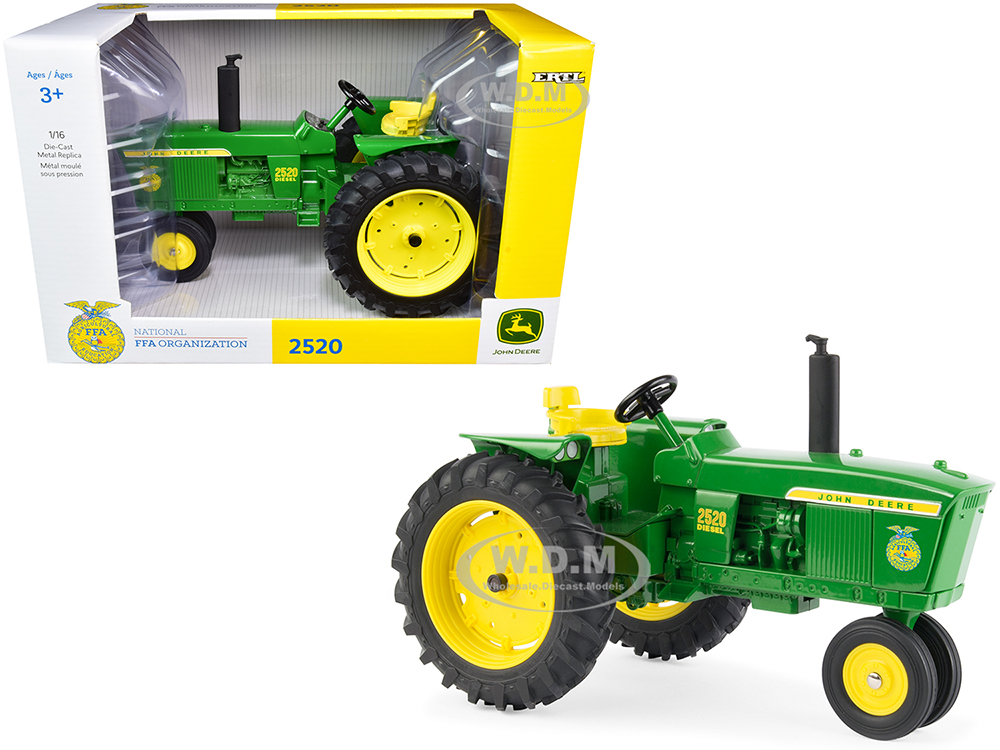 Image of John Deere 2520 Tractor with "National FFA Organization" Logo 1/16 Diecast Model by ERTL TOMY