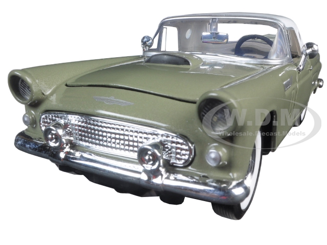 1956 Ford Thunderbird Soft Top Green 1/24 Diecast Car Model by Motormax