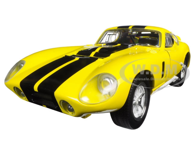 1965 Shelby Cobra Daytona Coupe Yellow 1/18 Diecast Model Car By Road Signature