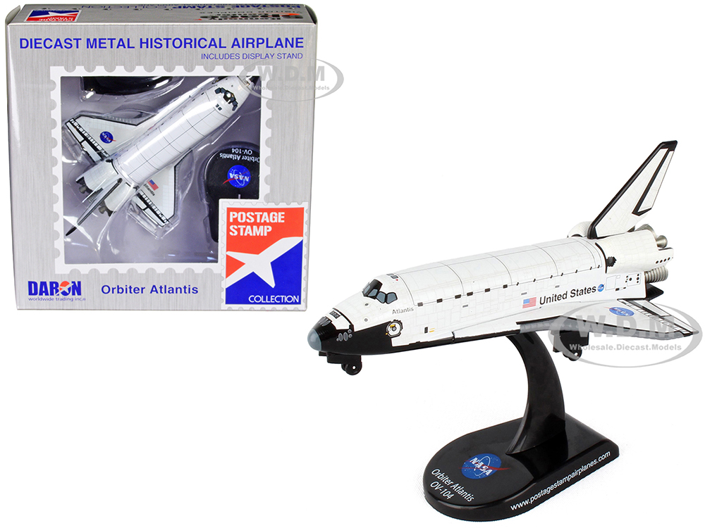 NASA Space Orbiter Atlantis (OV-104) United States 1/300 Diecast Model by Postage Stamp