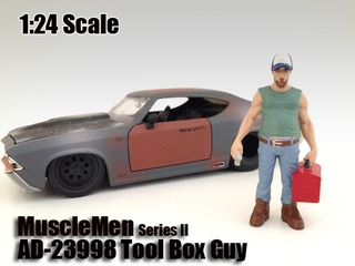 Musclemen Tool Box Guy Figure For 124 Scale Models By American Diorama