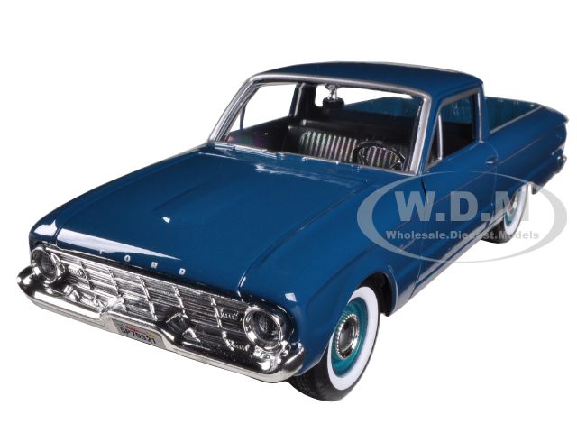 1960 Ford Falcon Ranchero Pickup Blue 1/24 Diecast Model Car by Motormax