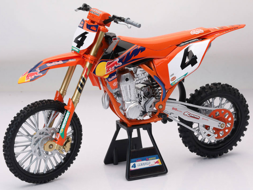 KTM 450 SX-F Motorcycle #4 Chase Sexton Red Bull KTM Factory Racing 1/12 Diecast Model by New Ray