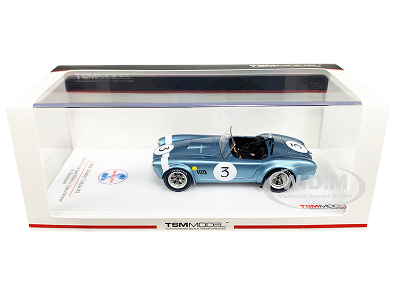 Shelby Cobra 3 Bob Bondurant Winner Grand Prix De Spa 500km (1964) 1/43 Model Car By True Scale Miniatures
