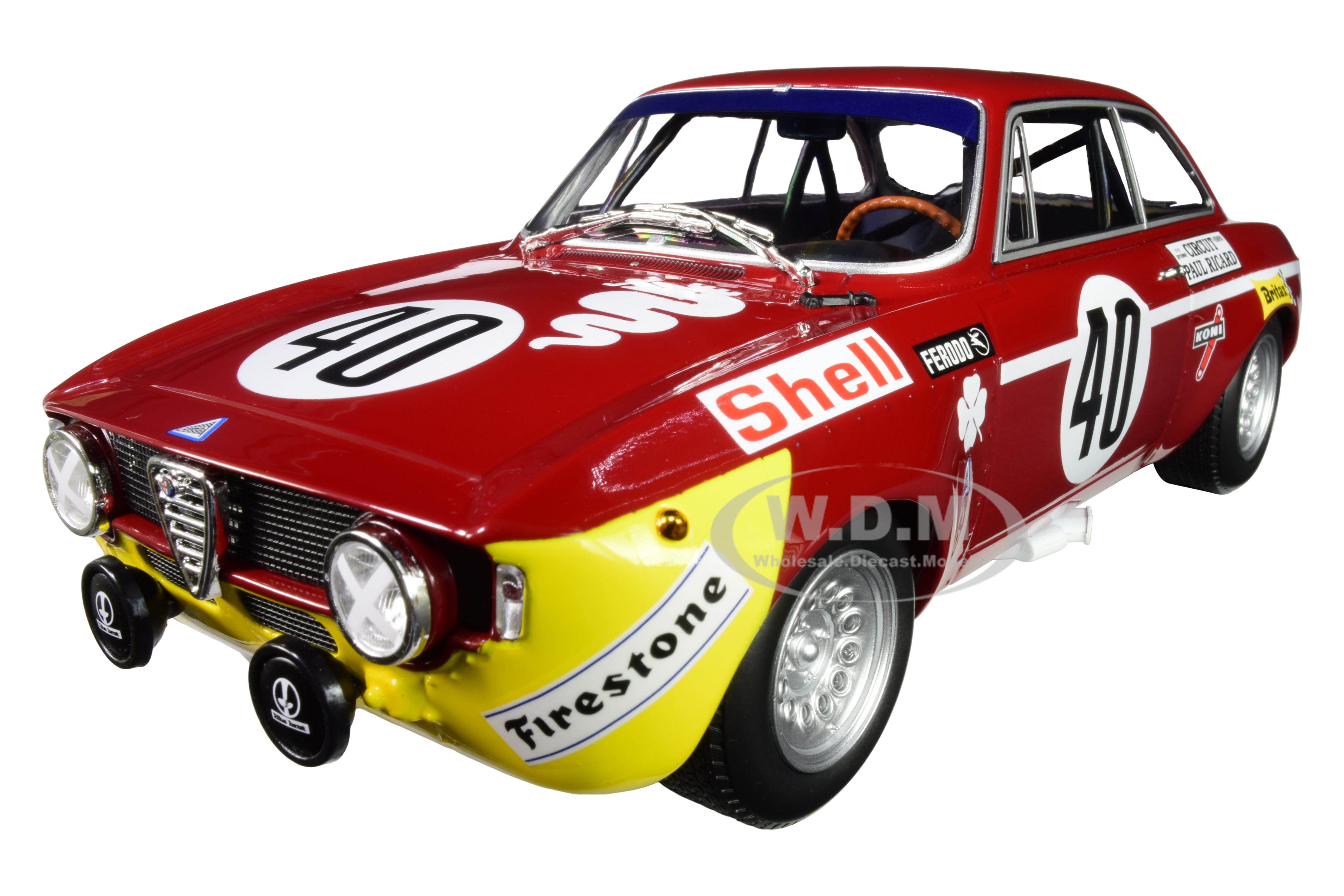 Alfa Romeo Gta 1300 Junior 40 Picchi / Chasseuil Winners Division 1 12h Paul Ricard (1971) Limited Edition To 336 Pieces Worldwide 1/18 Diecast Model