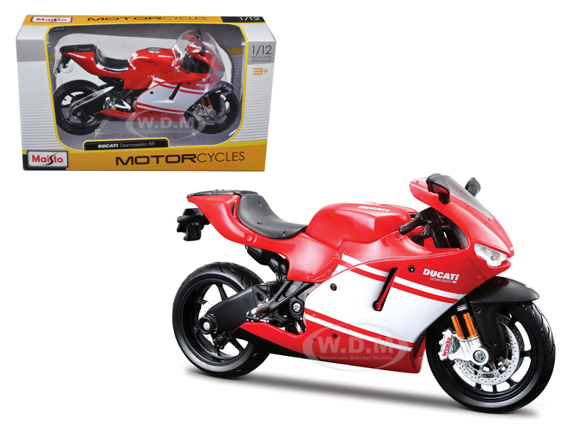 Ducati Desmosedici RR Red Motorcycle Red/White 1/12 Diecast Model by Maisto