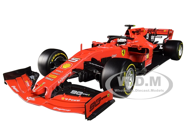 Ferrari Sf90 5 Sebastian Vettel F1 Formula 1 (2019) 1/18 Diecast Model Car By Bburago
