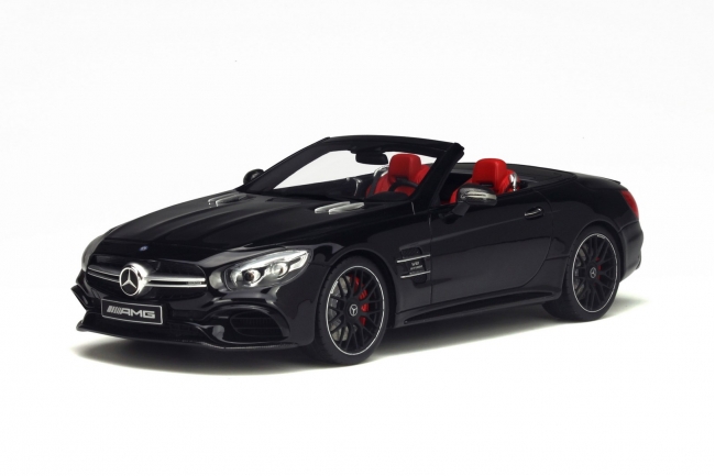 Image of Mercedes AMG SL 63 Black Limited Edition to 1000pcs 1/18 Model Car by GT Spirit