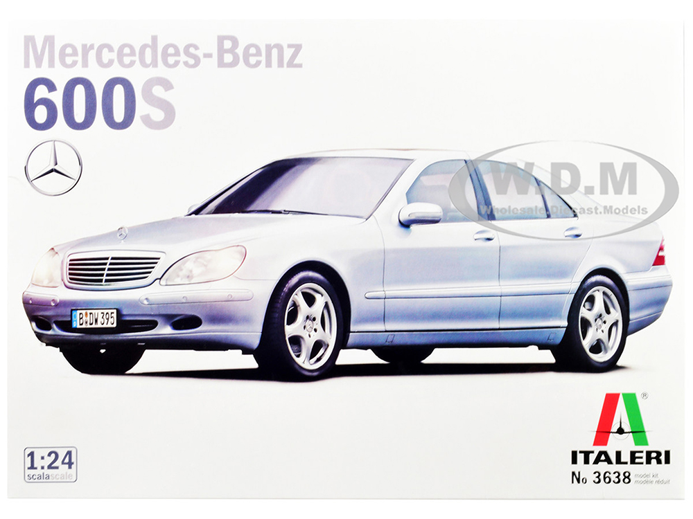 Skill 3 Model Kit Mercedes Benz 600S 1/24 Scale Model by Italeri