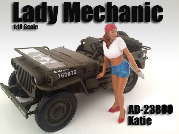 Lady Mechanic Katie Figure For 118 Scale Models By American Diorama