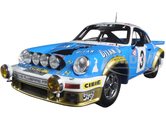 Image of Porsche 911 3 Winner Monte Carlo Rally 1978 J.P Nicolas - N. Laverne 1/18 Model Car by Spark
