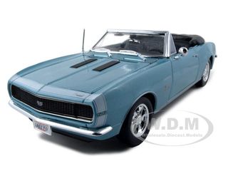 1967 Chevrolet Camaro SS 396 Convertible Turquoise 1/18 Diecast Model Car by Maisto