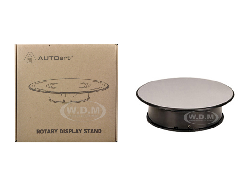 Rotary Display Turntable Stand Small 8 inches with Mirror Surface for 1/64 1/43 1/32 1/24 Scale Models by Autoart