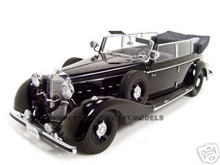 1938 Mercedes 770K Parade Car Black 1/18 Diecast Model Car by Signature Models