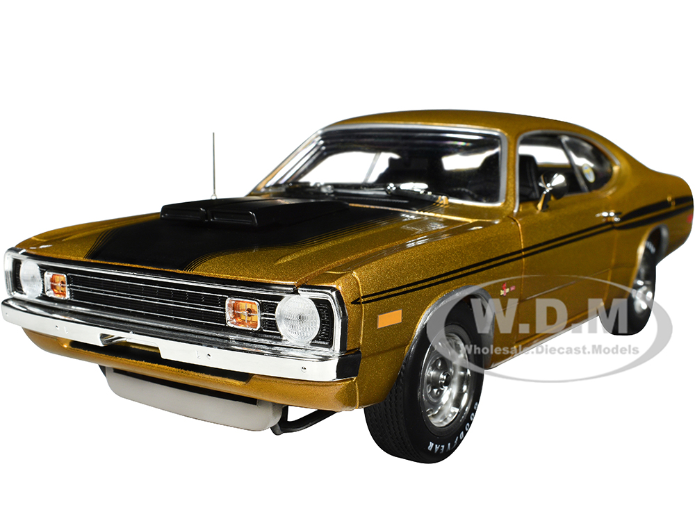 Mr Norms 1972 Dodge Demon GSS SuperCharged Gold Metallic with Black Stripes and Hood 